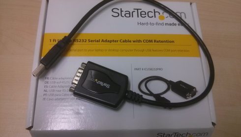 RS-232 to USB adapter.